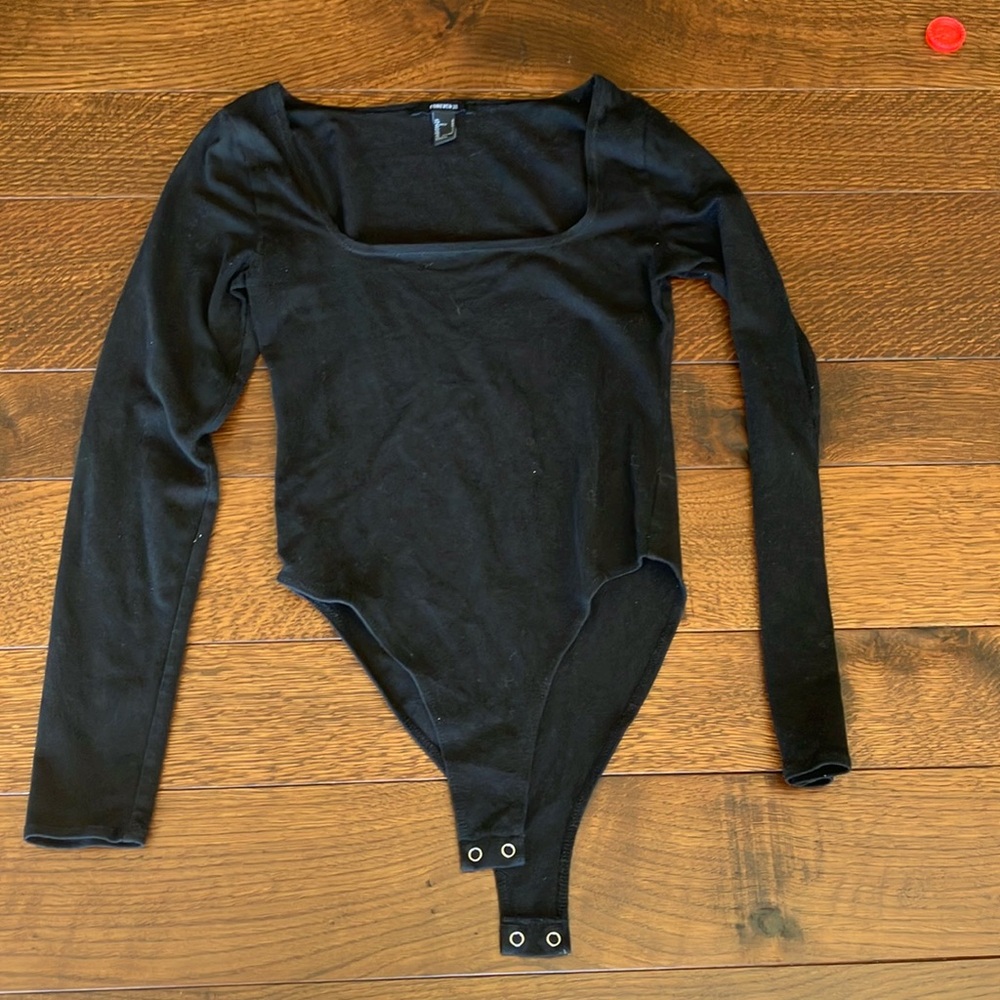 Forever 21 Black Bodysuit One Piece